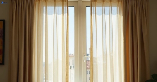 Dusty and dull curtains in milton before steam cleaning